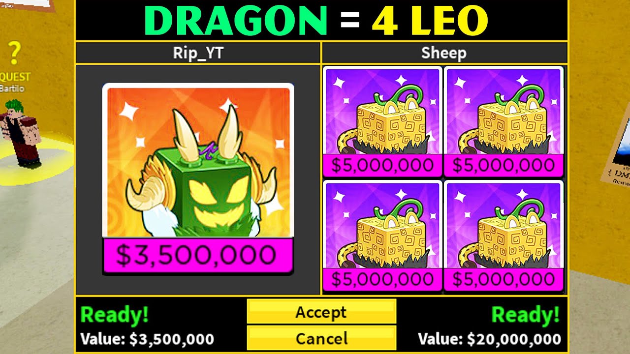 What Trades For Dragon in Blox fruits (Trading Dragon Fruit Blox Fruits) 