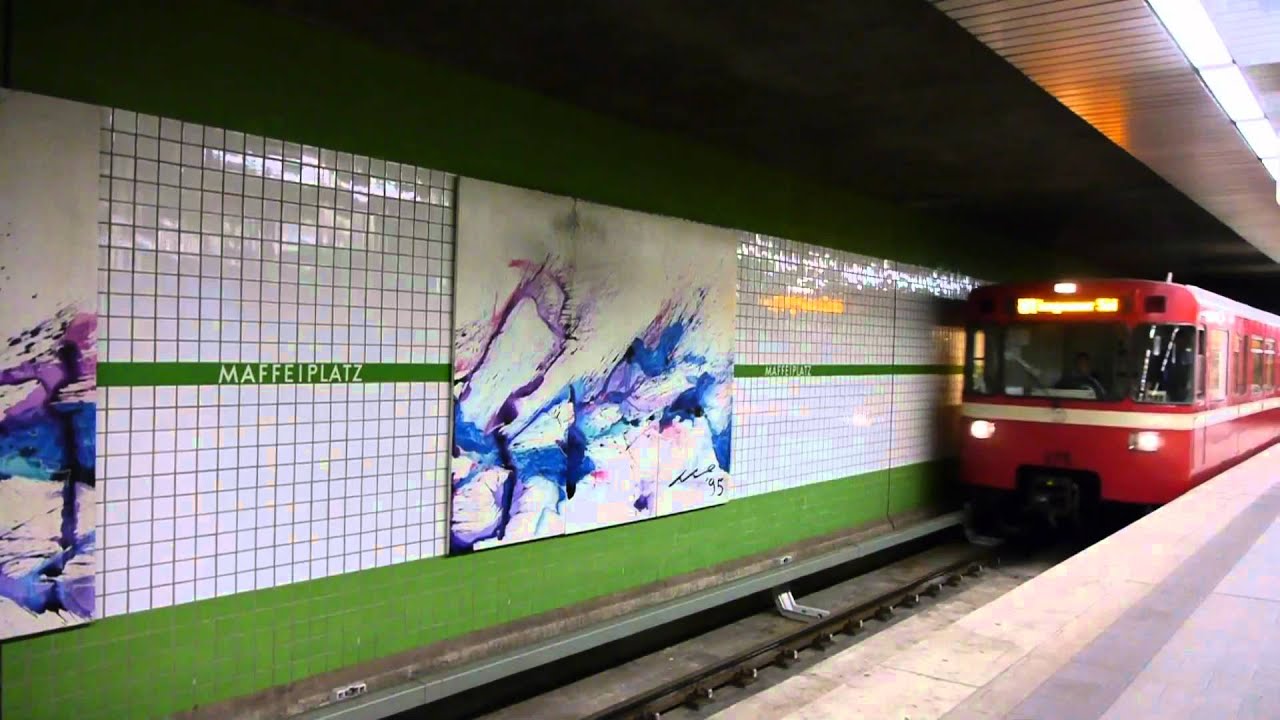 U-Bahn Nürnberg Bahnhof Maffeiplatz U1 [HD]