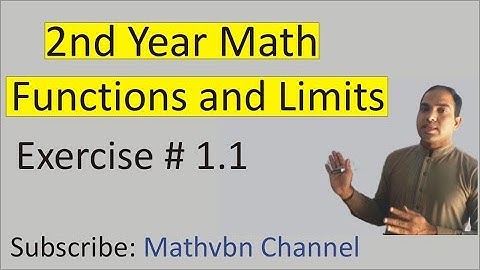Functions and Limits Class 12 in Urdu | 2nd Year Math Chapter 1 | Functions Domain and Range in Urdu