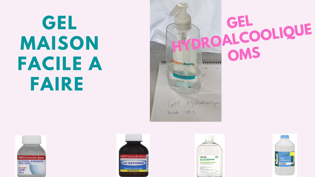 COMMENT FABRIQUER 250 ml DE GEL HYDROALCOOLIQUE MAISON (RECETTE OMS) YouTube