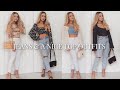 JEANS AND A NICE TOP OUTFITS /  UK Petite Going Out Brunch Outfit Ideas 2021