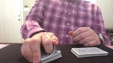 How to table riffle shuffle without card bending