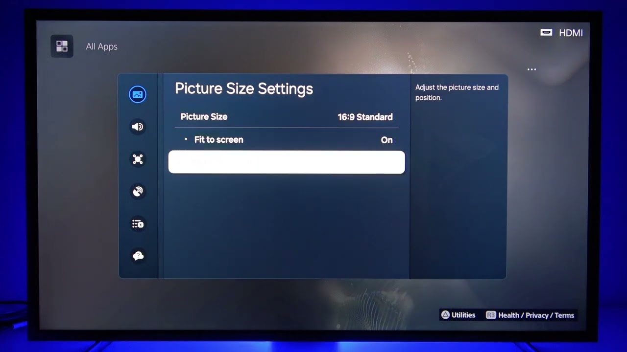 SAMSUNG The Frame — как исправить каемку экрана / обрезание изображения