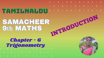 TN 9th Maths Samacheer | Chapter 6 | Trigonometry | Introduction | Sangeetha Maths