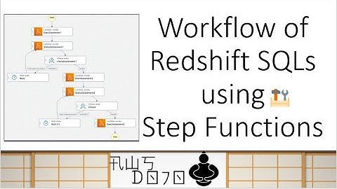 AWS Tutorials - Workflow of Redshift SQLs using Step Functions