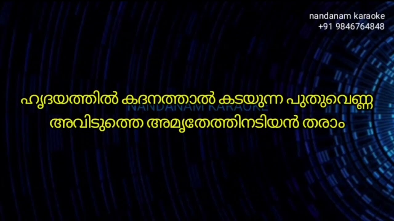Hridayathil kadanathal Karaoke with lyrics     Demo track