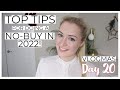 6 top tips for your no-buy in 2022! | Vlogmas
