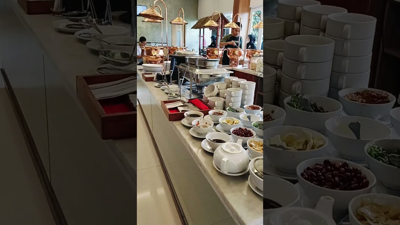 sarapan di hotel horison