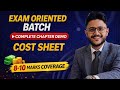 COST SHEET I MAY 26 I CA CMA INTER I FASTRACK BATCH I CA AMIT SHARMA AIR 30