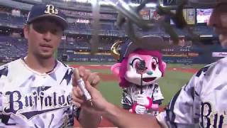 2018年8月12日 オリックス・ローチ投手・中島選手ヒーローインタビュー