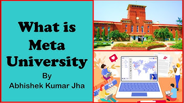 What is Meta University | NTA UGC NET | by Abhishek Kumar Jha
