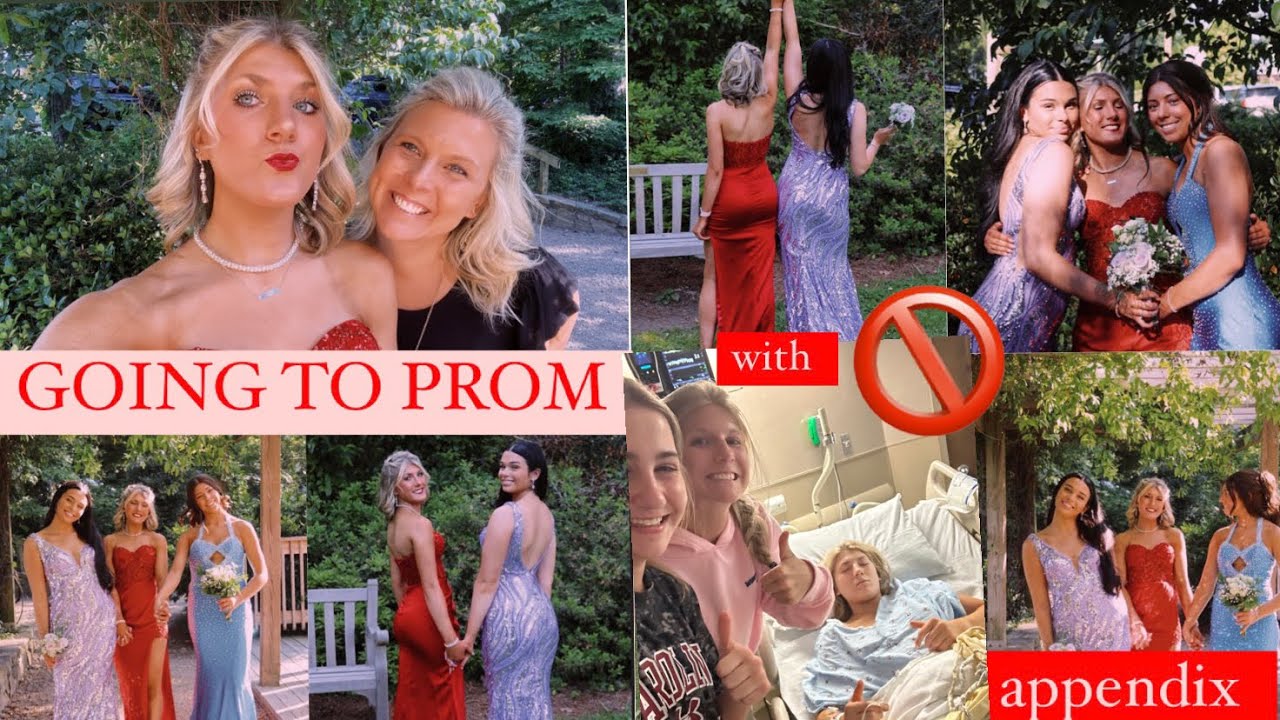 going to PROM post EMERGENCY SURGERY || appendicitis + friends prom ...