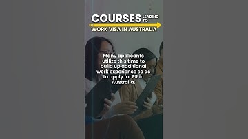 Degree Courses leading to Work Visa in Australia for International Students #australiaworkvisa