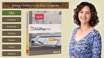 Mum Tries Out Microsoft Frontpage 2003