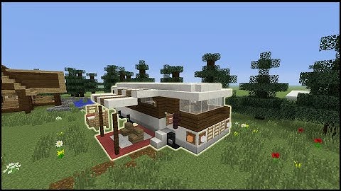 Minecraft Tutorial: How To Make An RV Camper Van (Including Inside)