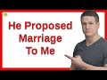 He Proposed Marriage To Me In Spite Of Girlfriend While Also Going Through A Divorce