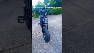 Getting new light and front plate soon#fyp#ebike