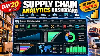 🚚 DAY 20/30 – Supply Chain Analytics Dashboard | Power BI