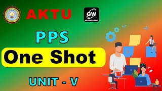 ONE SHOT I UNIT-5 I  PPS I by Pragya Rajvanshi Ma'am I GATEWAY CLASSES I  AKTU