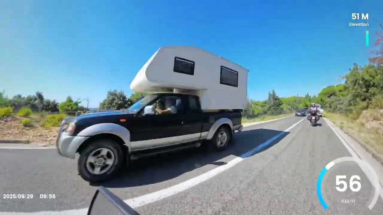 Tag 10; Teil 4, Kroatien Motorrad Tour; Magistrale;  Pag Stadt bis  Fähre Žigljen (Insta360 X4)