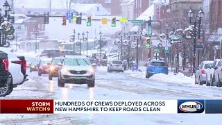 Hundreds of crews deployed across New Hampshire to keep roads clear