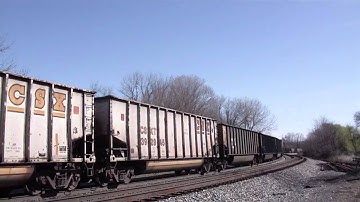 CSX U823 in Hi Def at Shenandoah Junction,WV on 3/26/11