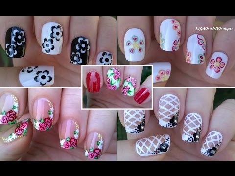 Nail Art Compilation 3 Fl Nails Lifeworldwomen You Nailart Compilation Fl