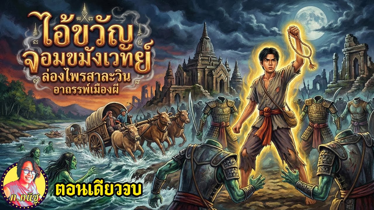 ไอ้ขวัญ จอมขมังเวทย์ ล่องไพรสาละวิน อาถรรพ์เมืองผี เปิดตำนานเลือด ล้างคำสาปสมบัติ ยาวๆตอนเดียวจบ