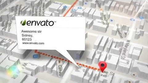 3D Map Generator Free After Effects template