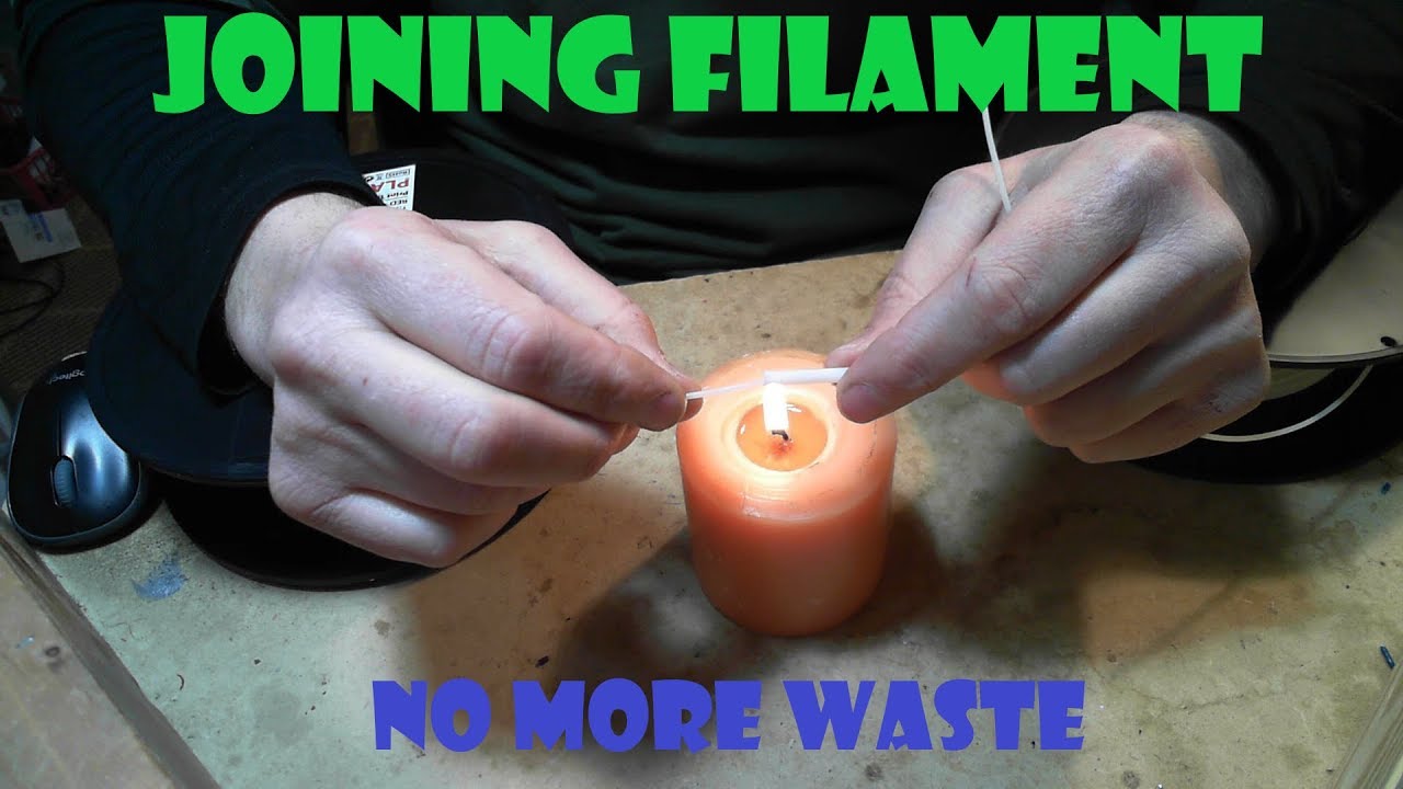 Joining 3D Printer Filament with candle - - YouTube