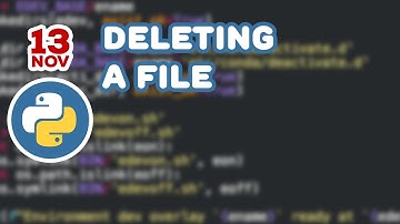 Python Tutorials - Deleting a File