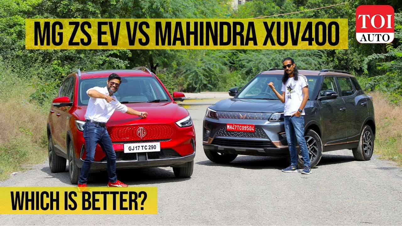 MG ZS EV vs Mahindra XUV400: Which is the better electric car? | Electric SUVs Comparison | TOI Auto