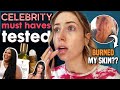 Testing CELEBRITY BEAUTY MUST HAVES... it BURNED my skin???