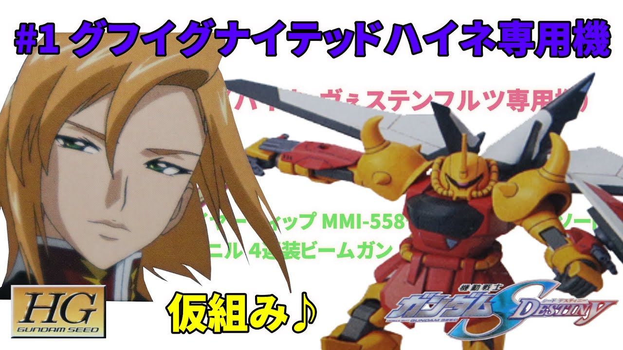 ガンプラ全塗装】#1 HG グフイグナイテッド・ハイネ専用機