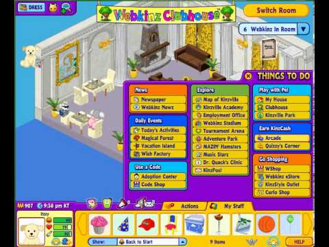 Meh Plays Webkinz Part 1 - The Tour (No Commentary)