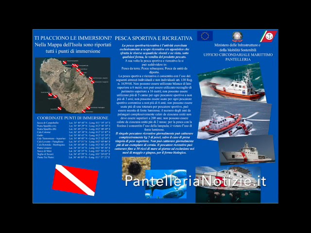 28-07-2021 La Capitaneria di Porto di Pantelleria pubblica una brochure informativa