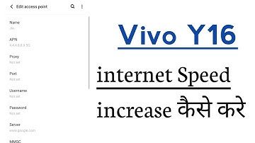 Vivo Y16 How To increase High internet Speed