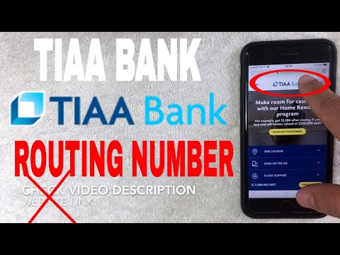 ✅  TIAA Bank ABA Routing Number - Where Is It? ?