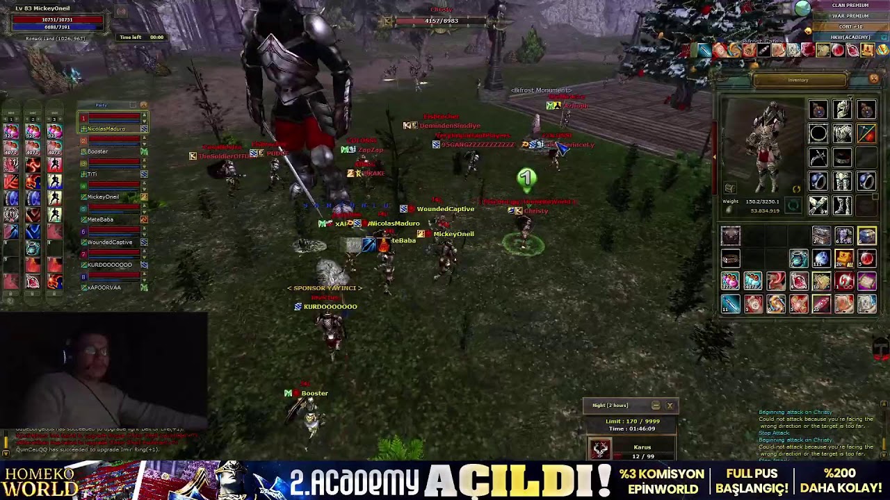HomekoWorld 3.Ayında Yeni Academy Binlerce Oyuncuyla Açıldı! | %200 Kolay! | Full PUS Hediye! | 