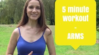 5 minute workout - Arms (Tracy Anderson style)