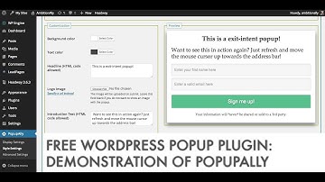Free WordPress Popup Plugin: PopupAlly Live Demonstration