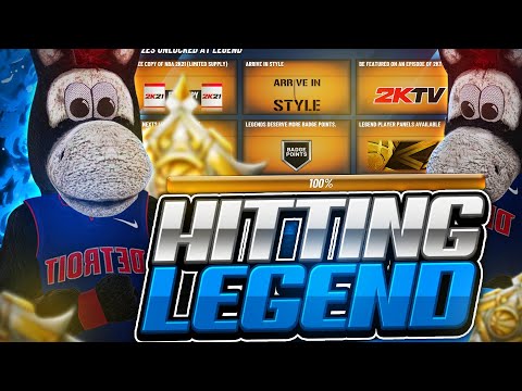 I UNLOCKED LEGEND ON NBA 2K20 • UNLOCKING LEGEND WITH THE FIRST LEGEND • ALL REWARDS REVEALED