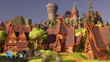 Stylized Island Castle Environment | Unreal Engine | Game-Ready Assets