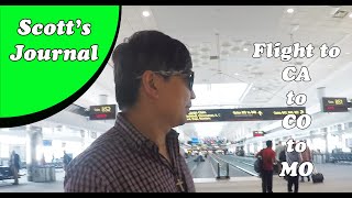 Vlog #2 Flights from California to Colorado to Missouri