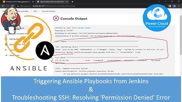 Triggering Ansible Playbooks from Jenkins ||Troubleshooting SSH:Resolving 