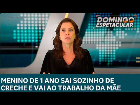 Bebê de 1 ano escapa de creche e caminha até o trabalho da mãe