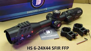 RifleScope DiscoveryOPT HS 6-24X44SFIR FFP Firearms Hunting  Rifle Scope Discovery Optics HD прицел