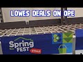lowes deals on OPE