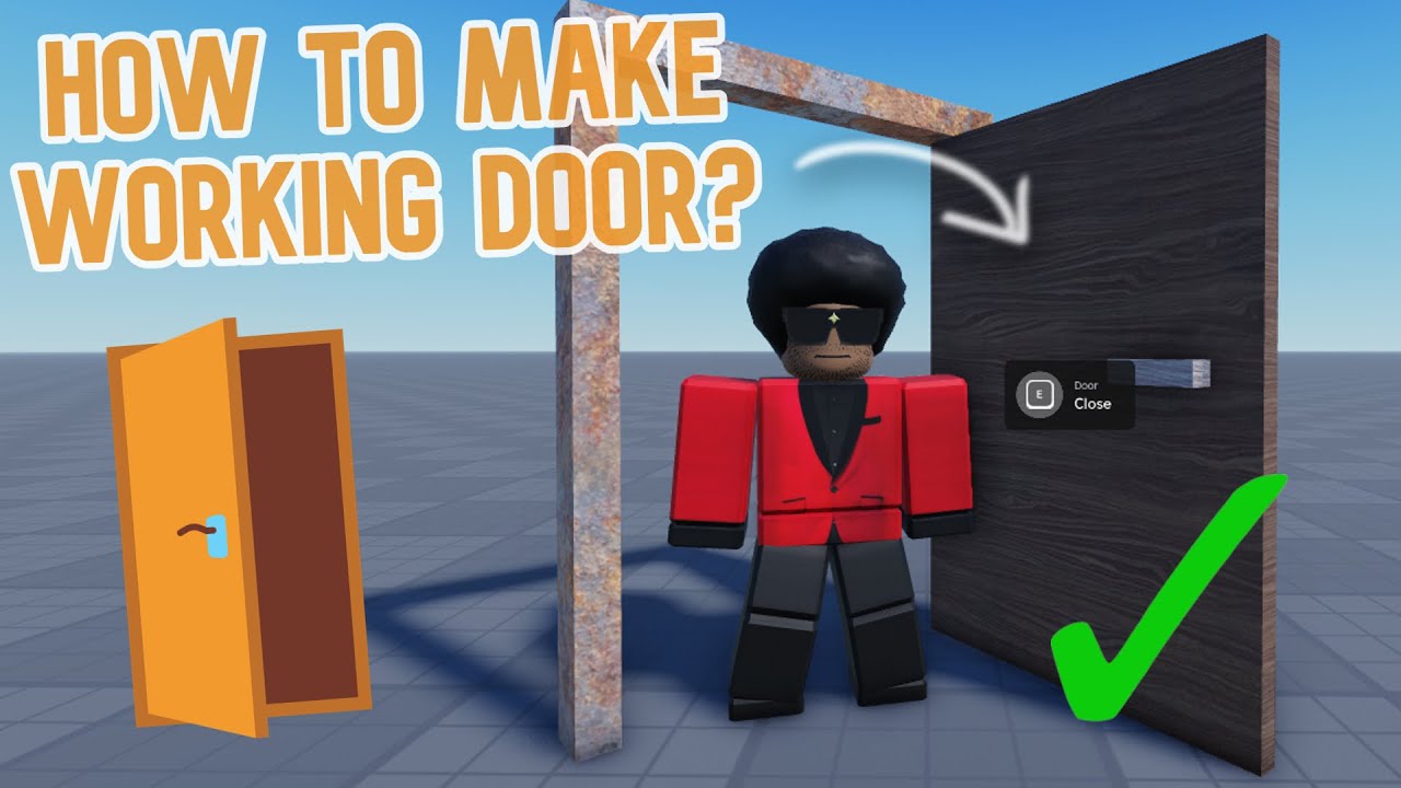 How To Make A Door In Roblox Studio - How to Make WORKING DOOR? | Roblox Studio Tutorial - YouTube