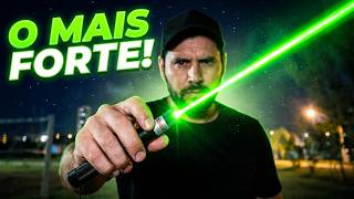 Caneta Laser Verde Mais Forte do Mundo? Unboxing e Teste de Alcance!